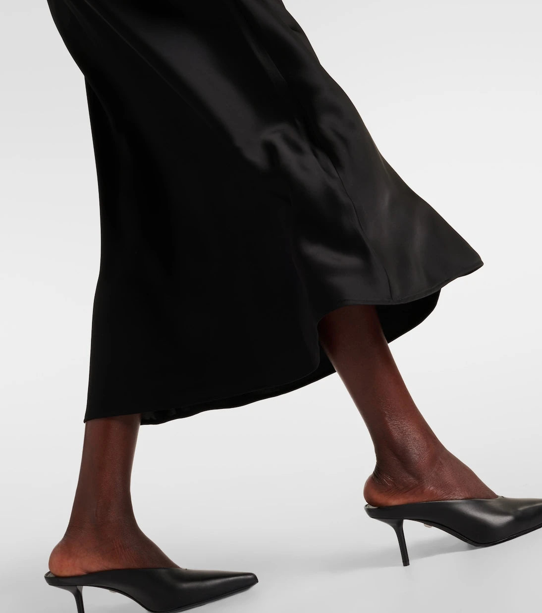 Max Mara - Editore satin midi skirt