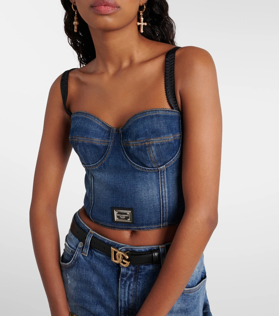 Dolce&Gabbana - Denim bustier