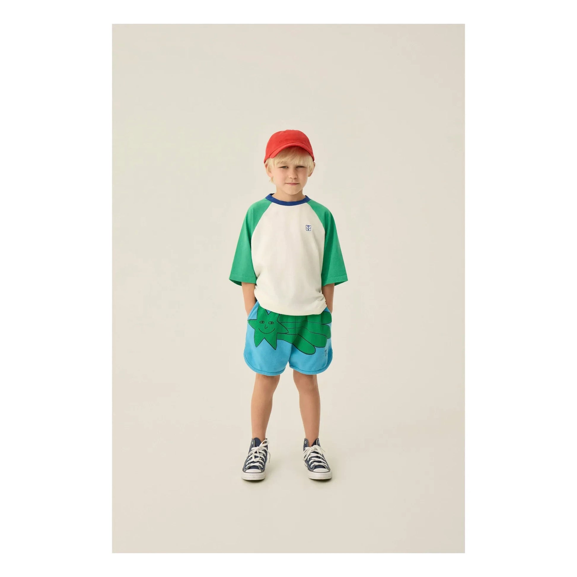 The Campamento - Oversize Color Block T-shirt | Ecru