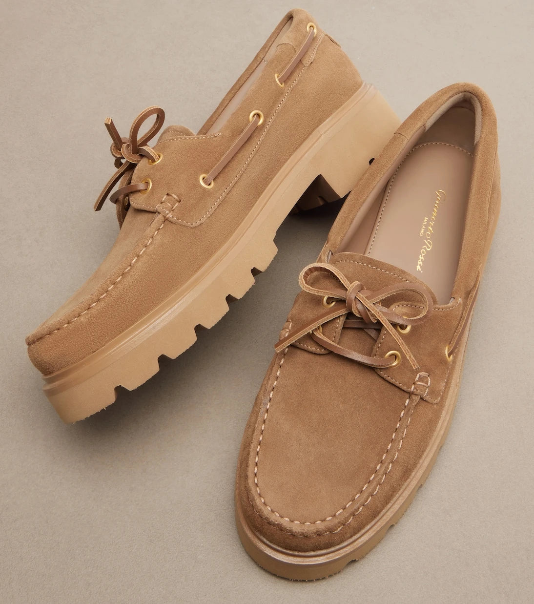 Gianvito Rossi - Olonne suede boat shoes