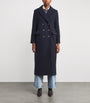 Claudie Pierlot Blue Wool Trench Coat