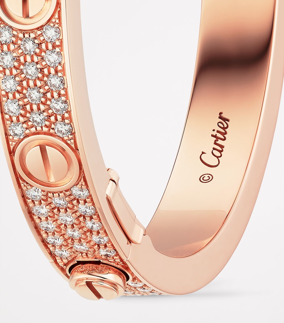 Rose Gold and Diamond LOVE Bracelet