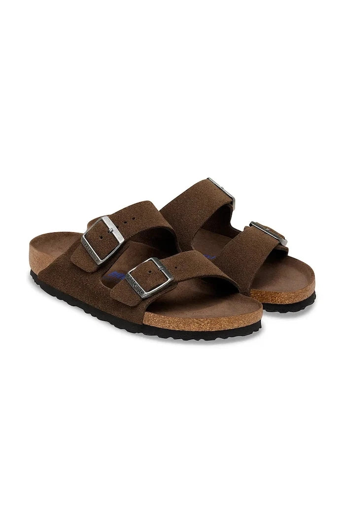 Birkenstock чехли от велур Arizona SFB LEVE