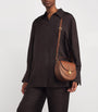 Demellier Brown Small Leather Siena Saddle Bag