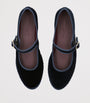 Flabelus Blue Velvet Molly Mary Janes