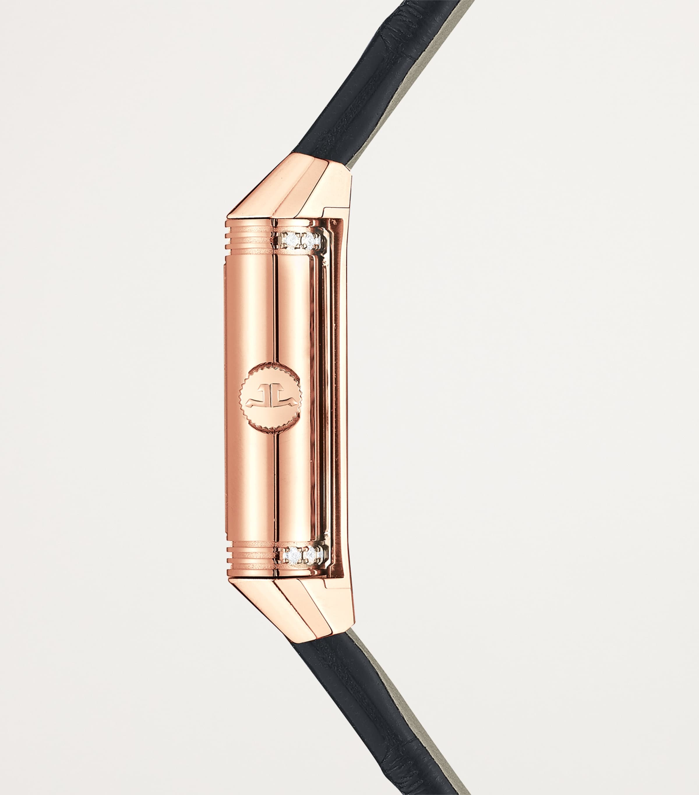 Pink Gold and Diamond Reverso Classic Duetto Watch 34mm