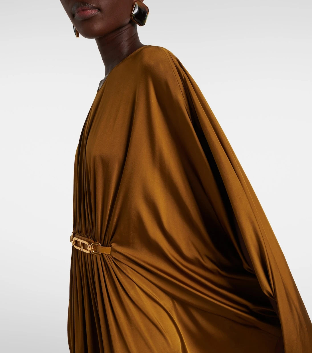 Tom Ford - Belted satin jersey kaftan