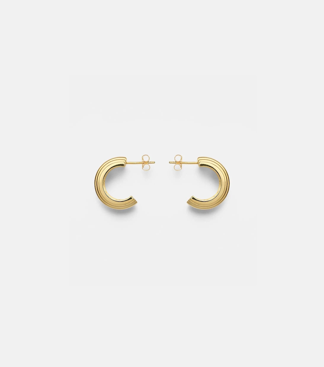 Stone and Strand - Serge 10kt gold hoop earrings