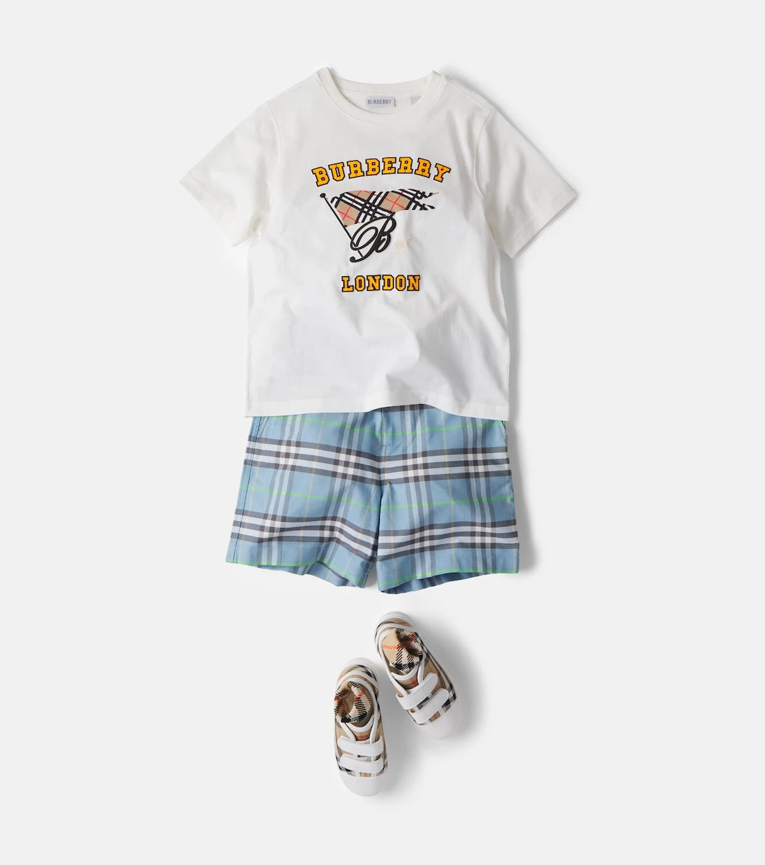 Burberry Kids - Burberry Check cotton shorts