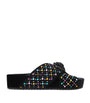 Kurt Geiger London Suede Chelsea Cross-Strap Slides