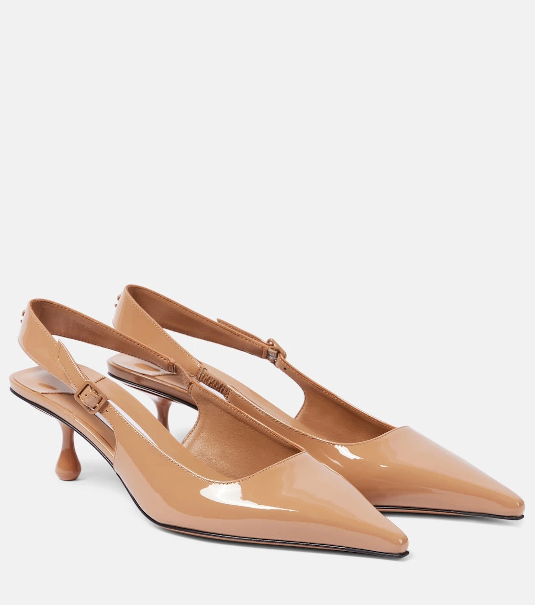 Jimmy Choo - Amel 50 patent leather slingback pumps