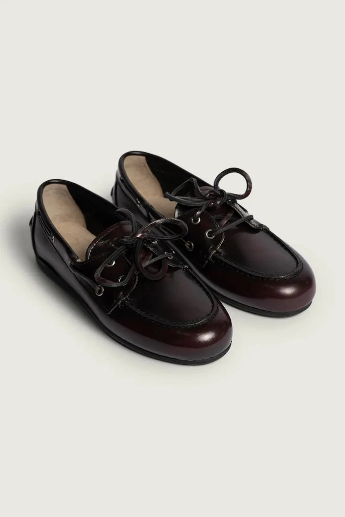 Posa Kadın Deri Boat Loafer