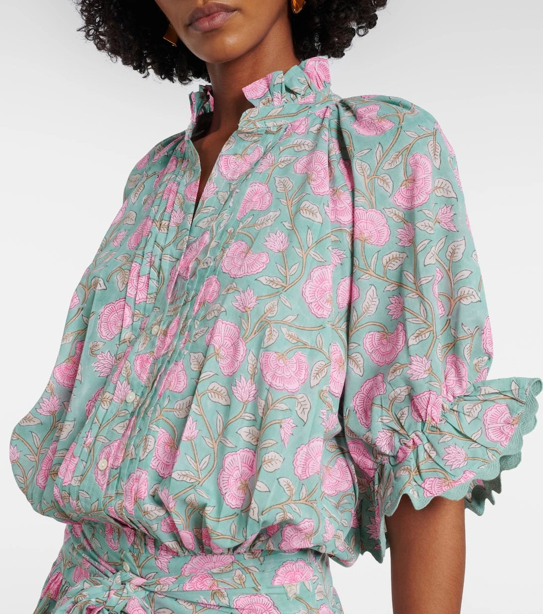 Juliet Dunn - Floral cotton minidress