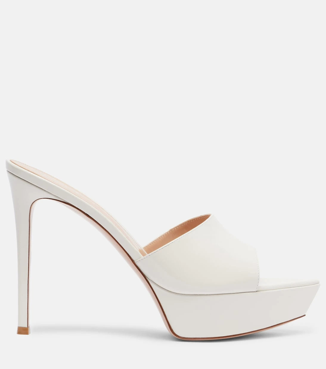 Gianvito Rossi - Dasha 85 patent leather platform mules