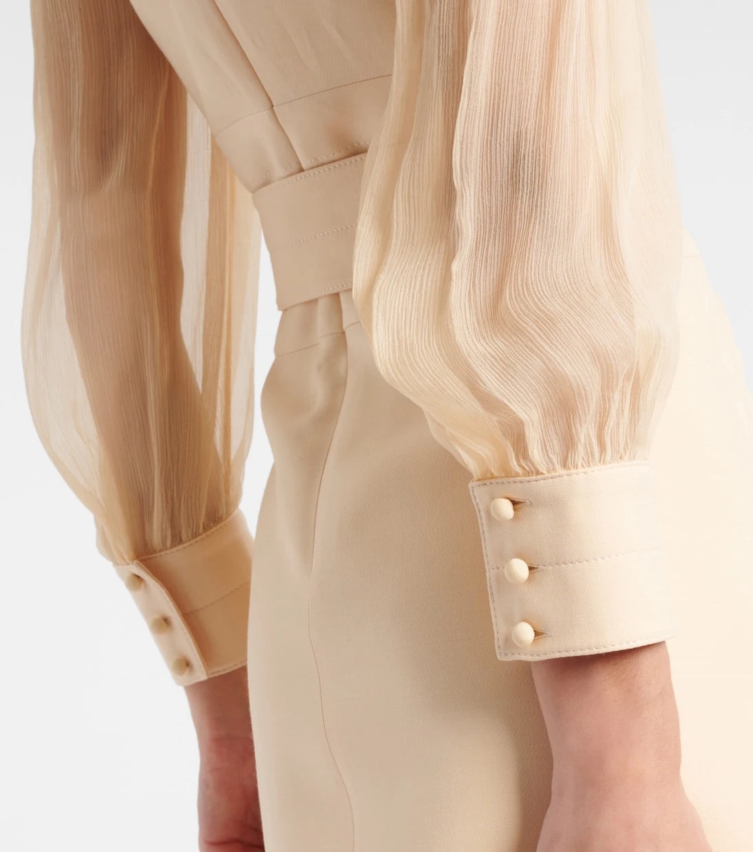 Valentino - Wool and silk Crepe Couture minidress