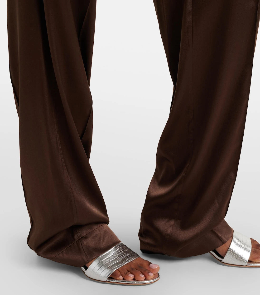 Tom Ford - 55 metallic leather mules