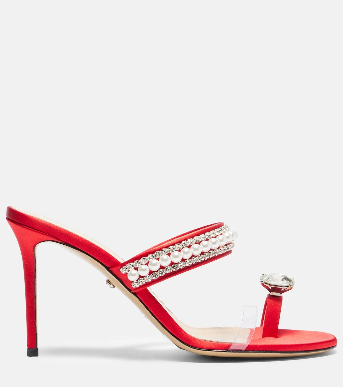 Mach & Mach - Diamond Of Elizabeth 90 satin mules