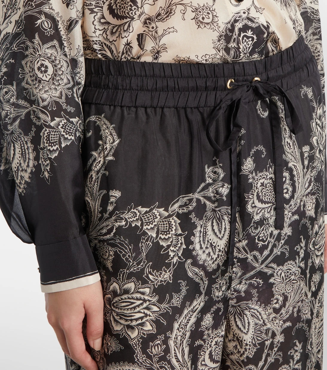 Zimmermann - Rhiannon paisley silk wide-leg pants