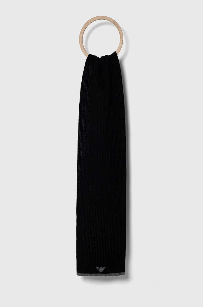 Шапка и шал с вълна Emporio Armani