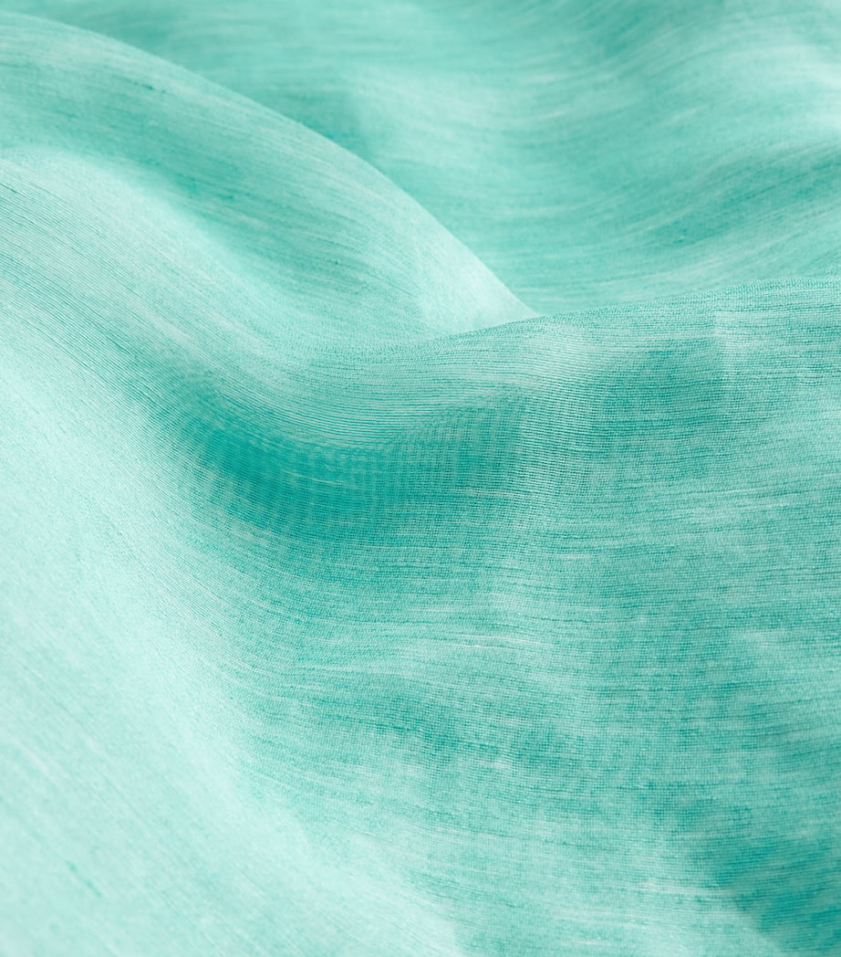 Linen-Blend Caicos Kaftan ACQUA