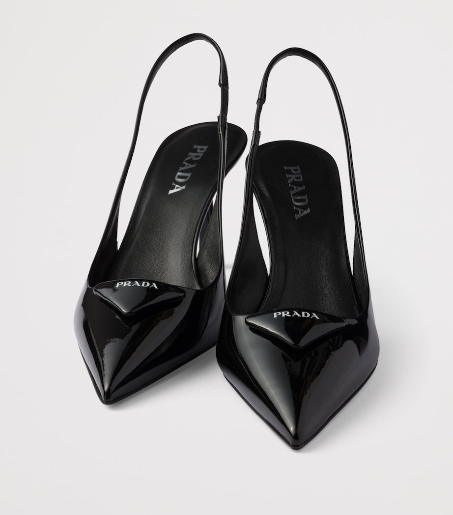 Prada Patent Leather Slingback Pumps 75