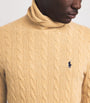 Polo Ralph Lauren Brown Wool-Cashmere Rollneck Sweater