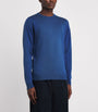 Blue Merino Wool Sweater