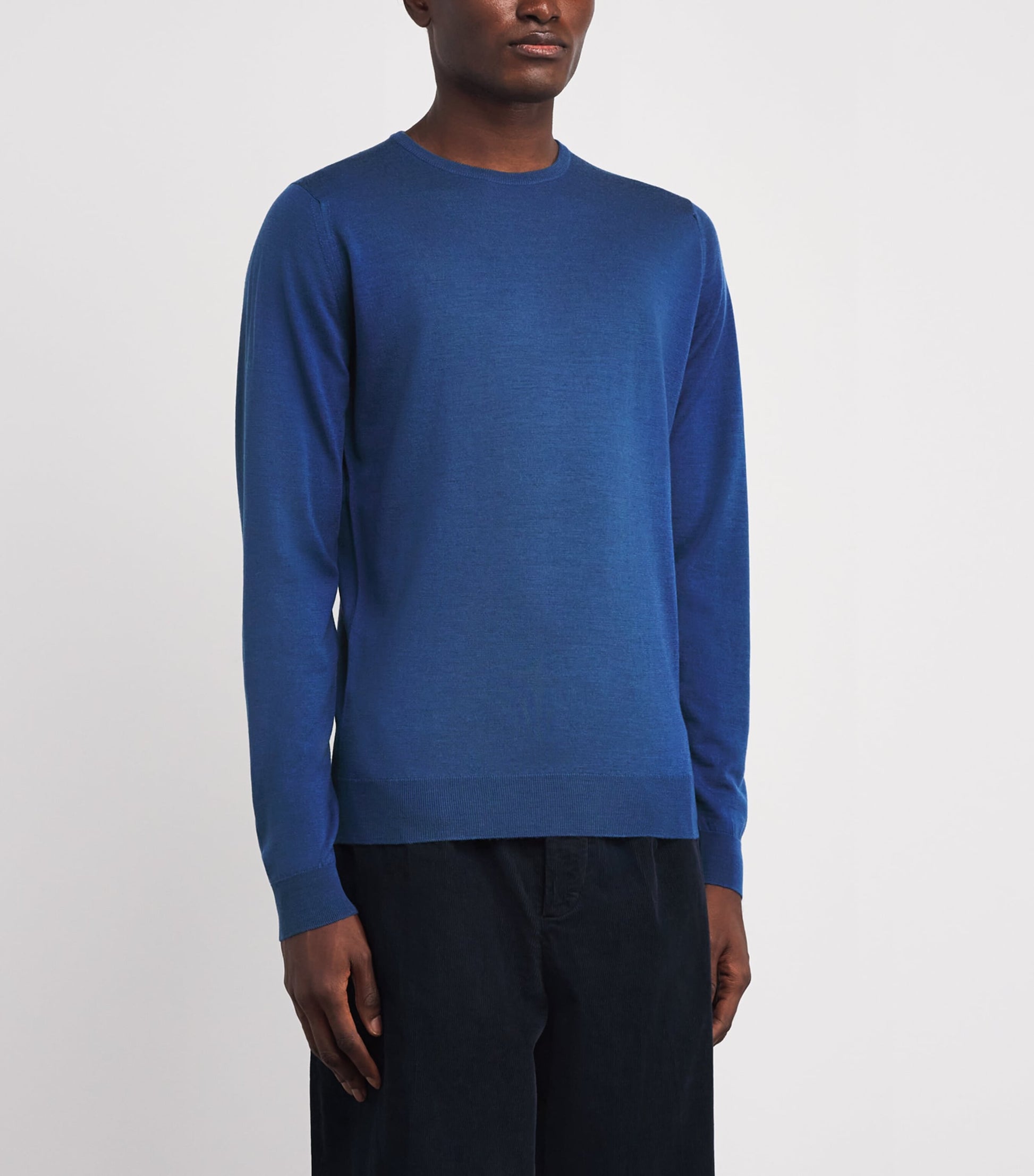 Blue Merino Wool Sweater
