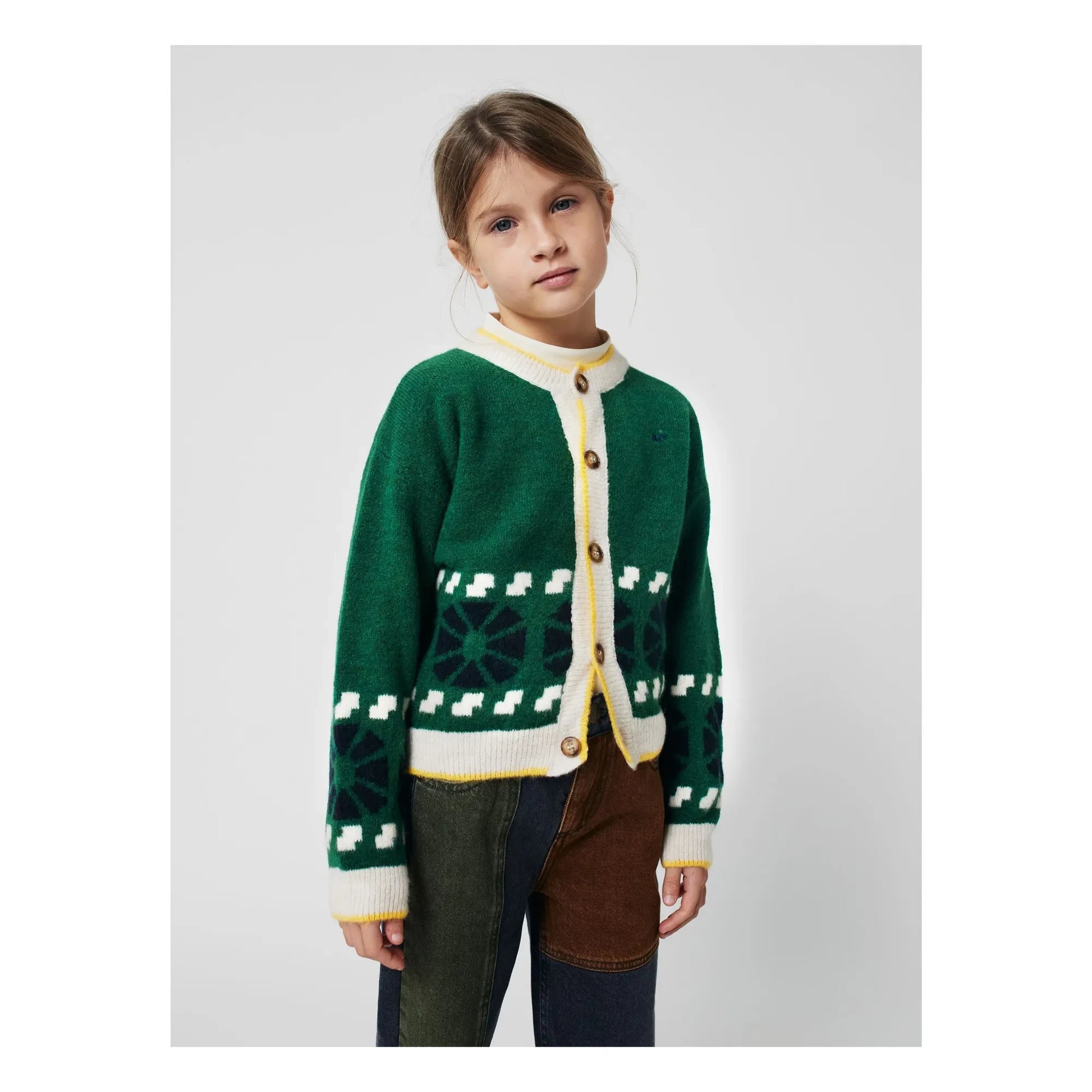 Bobo Choses - Jacquard Wool Vest | Green