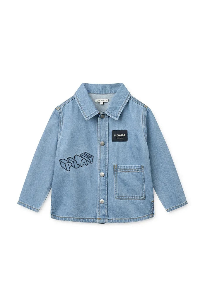 Liewood риза за деца от деним Greg Light Denim Shirt