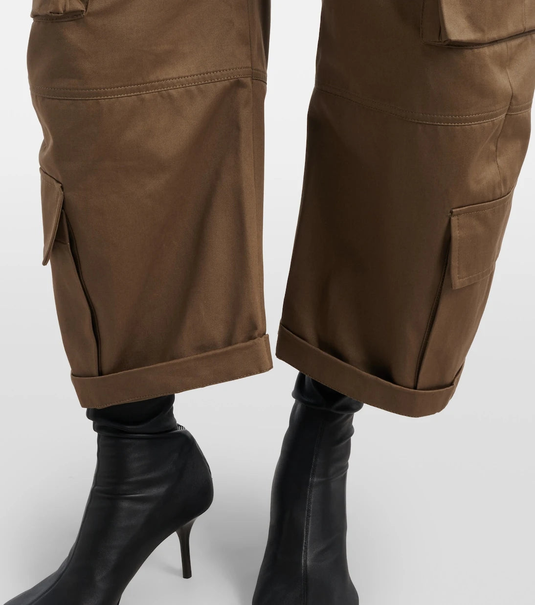 Acne Studios - Pama cropped cotton twill barrel-leg cargo pants