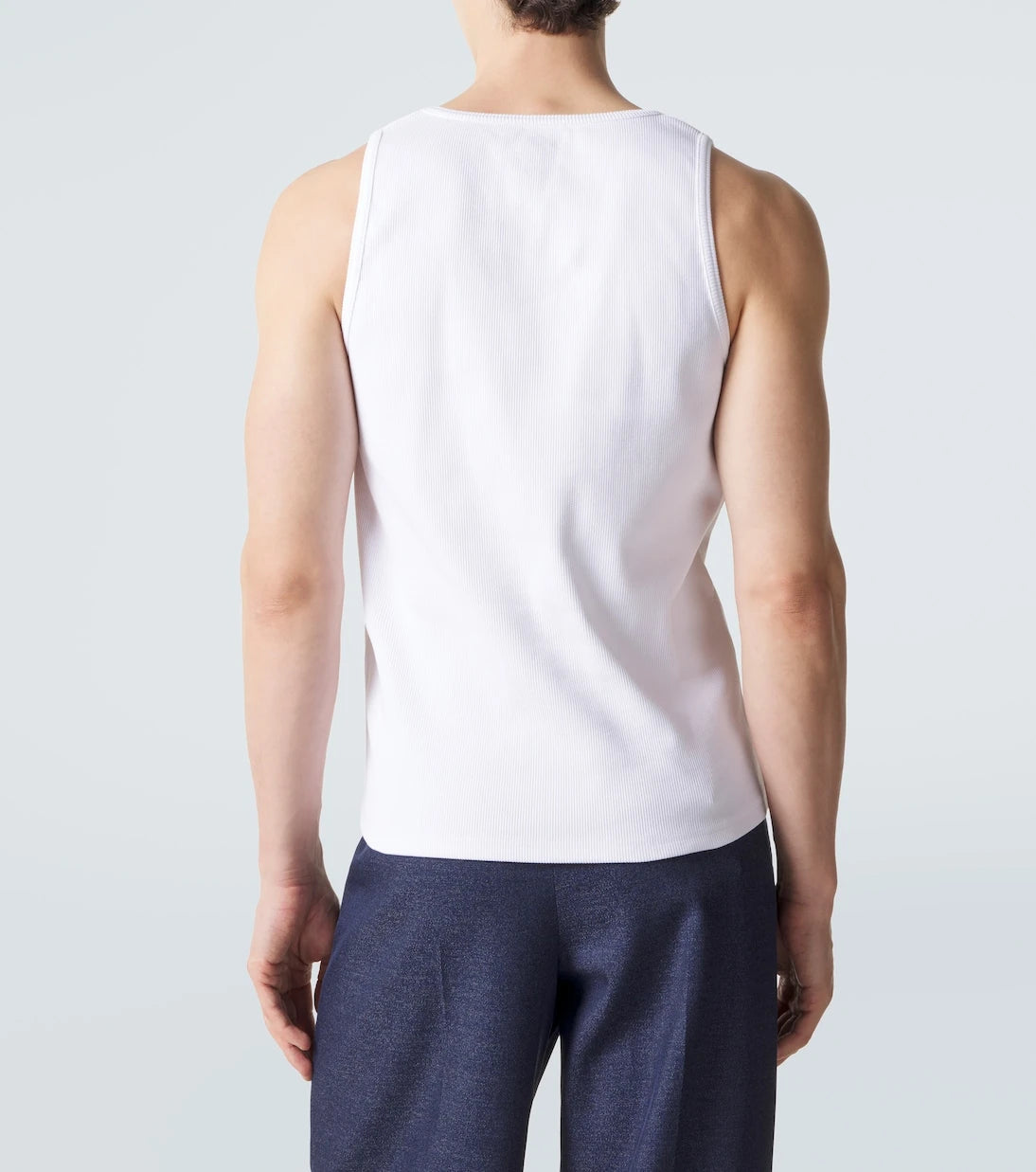 Bottega Veneta - Ribbed-knit cotton-blend tank top