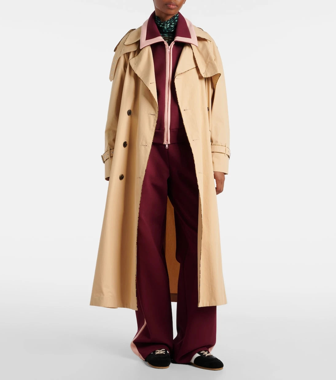 Dries Van Noten - High-rise cotton-blend wide-leg pants