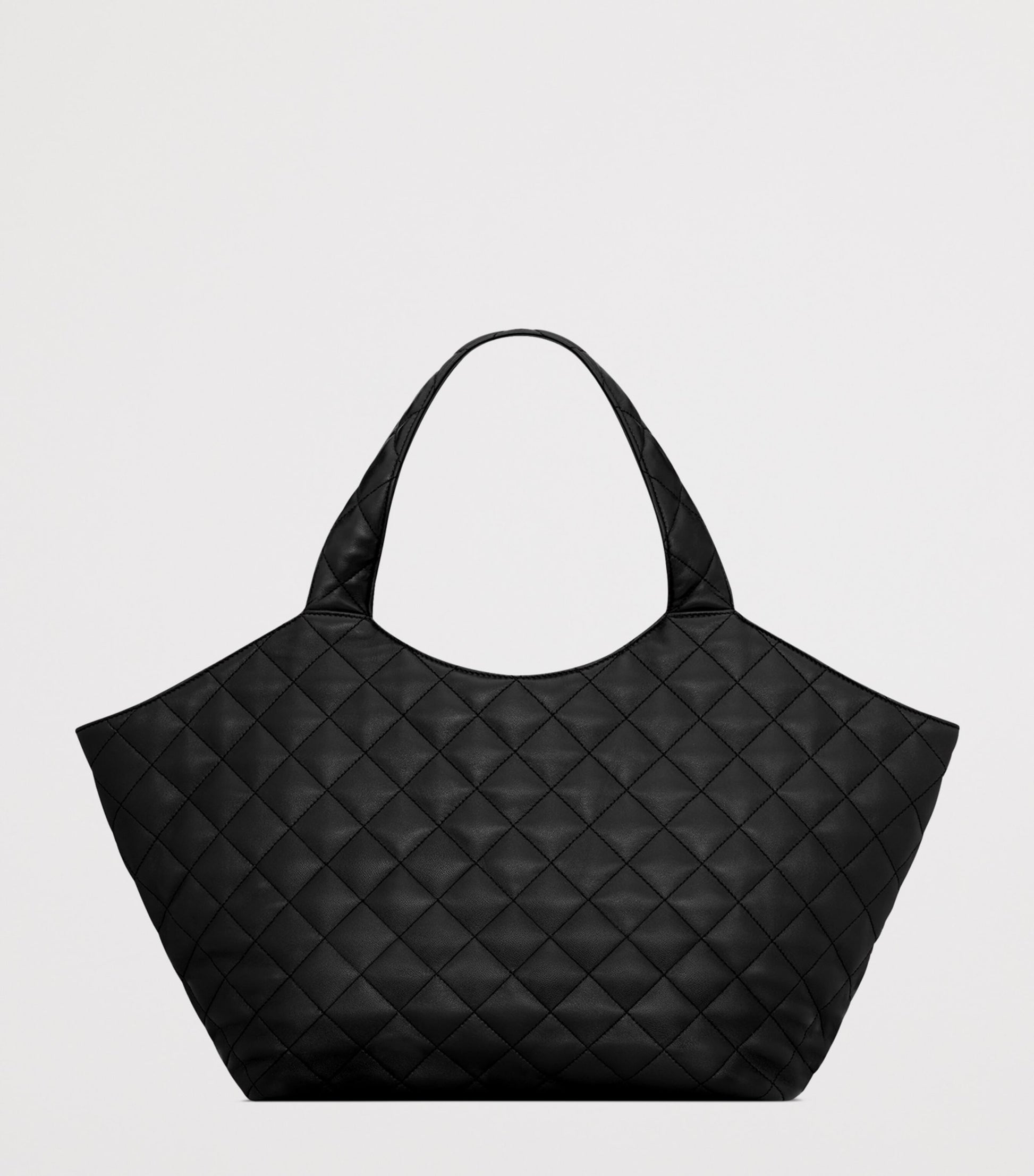 Saint Laurent Black Medium Icare Quilted Tote Bag