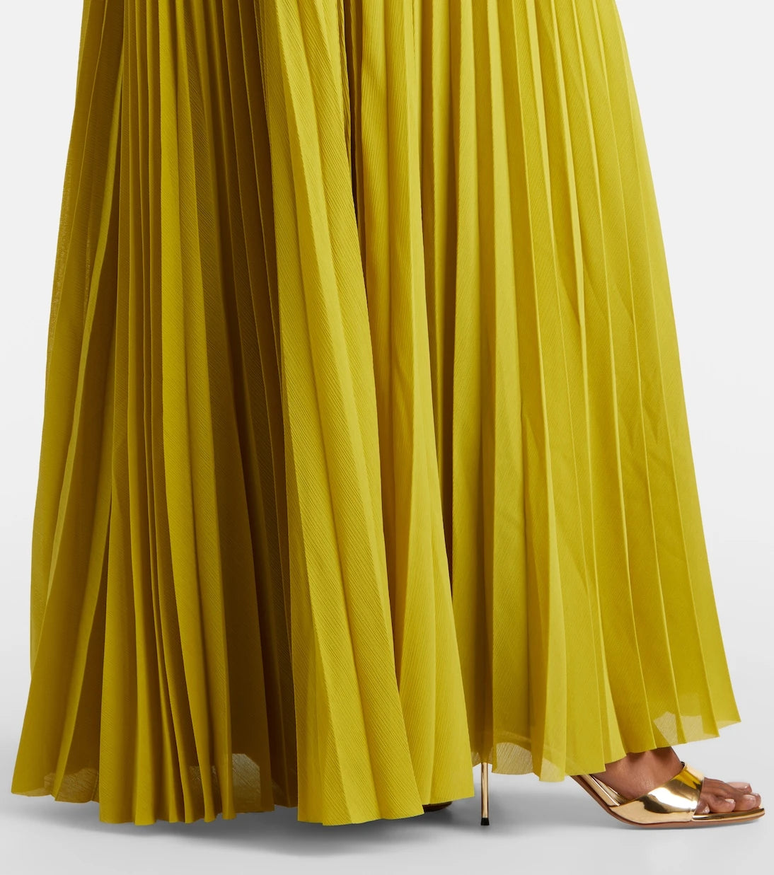 Solace London - Britt plissé maxi dress