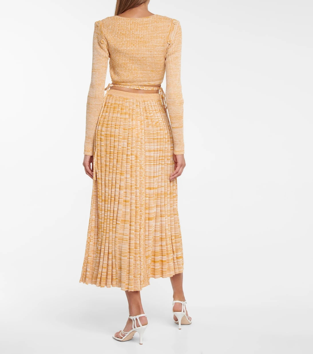 Christopher Esber - Ribbed-knit midi skirt