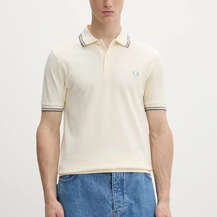 Fred Perry тениска с яка мъжка от памук