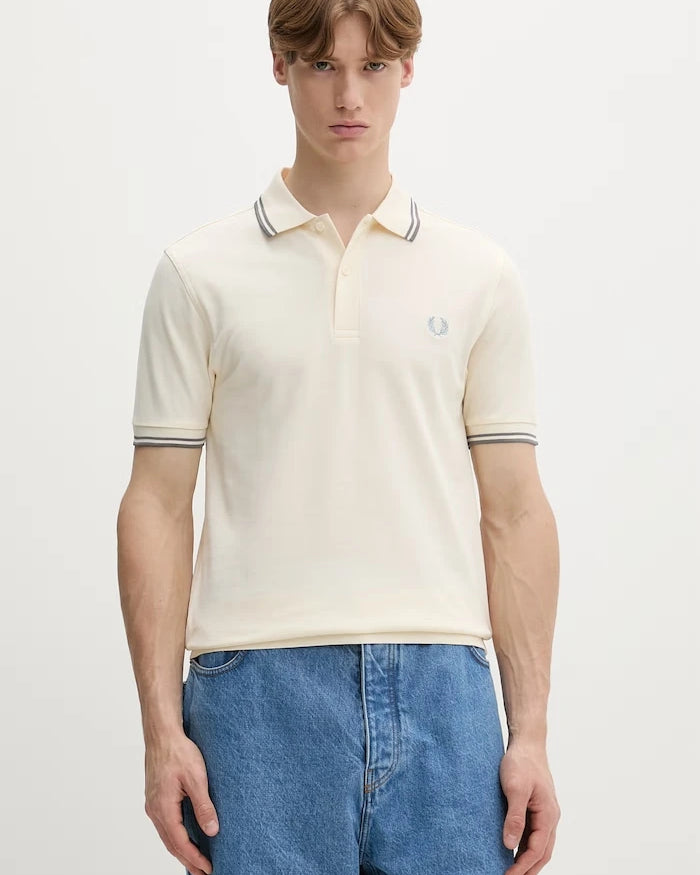 Fred Perry тениска с яка мъжка от памук
