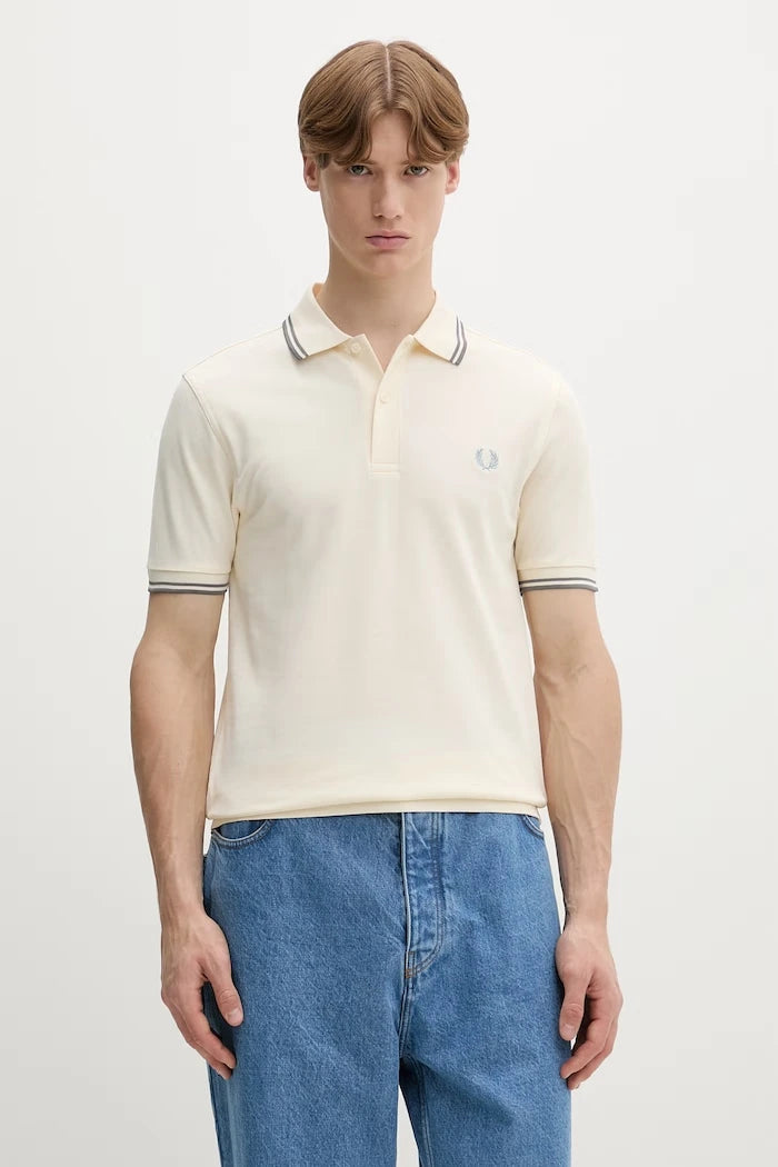 Fred Perry тениска с яка мъжка от памук