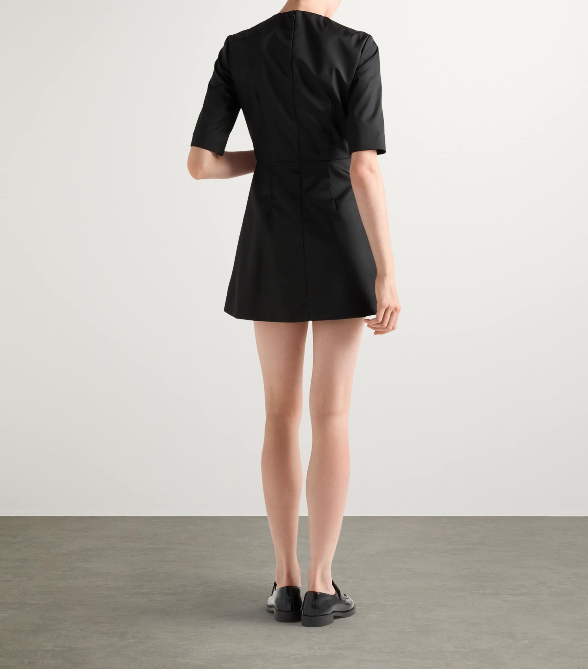 Prada Black Re-Nylon Mini Dress