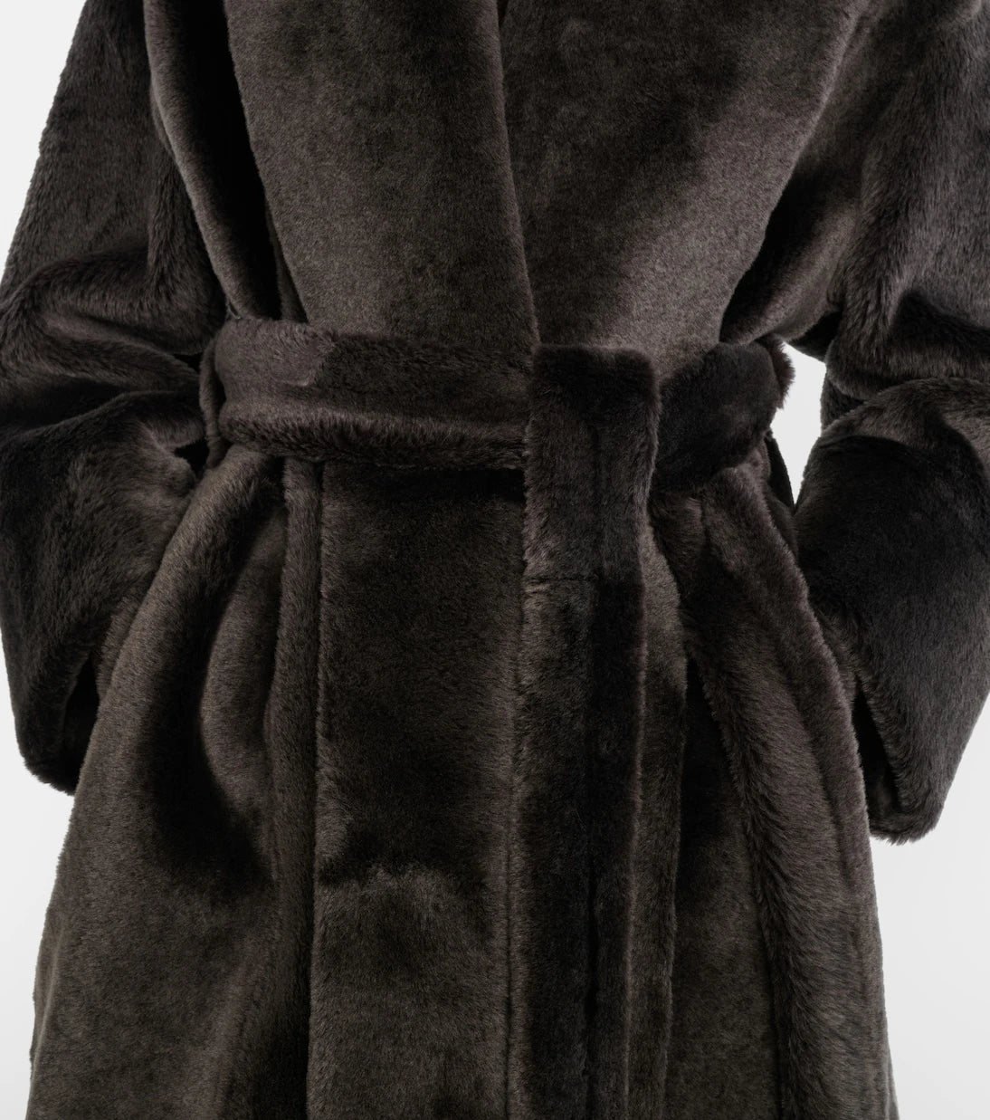Nour Hammour - Juno shearling wrap coat