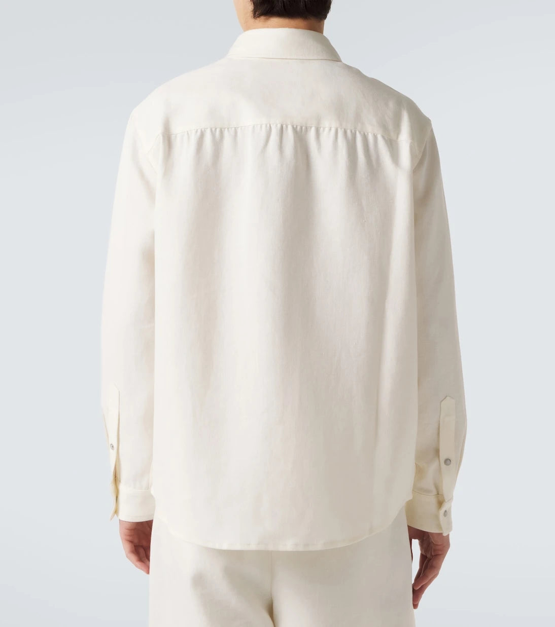 God's True Cashmere - Linen shirt with moonstone