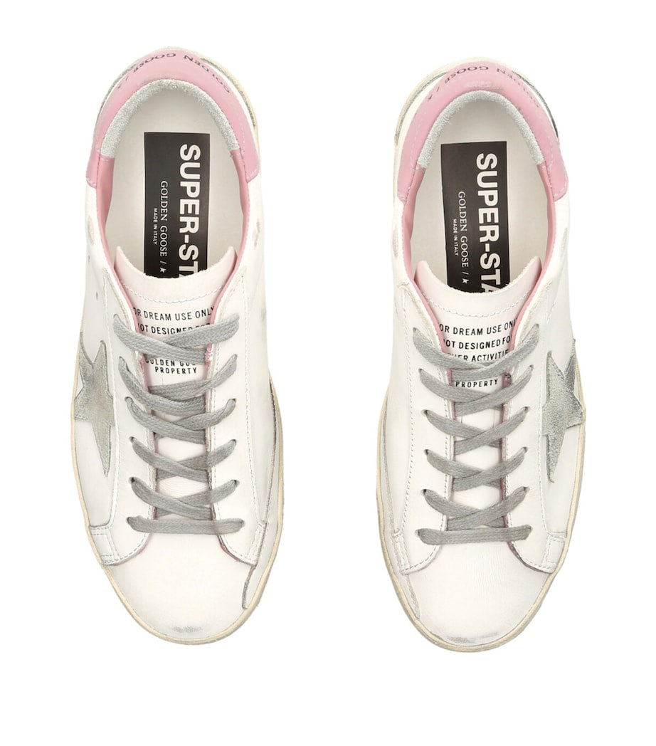 White Leather Super-Star Sneakers
