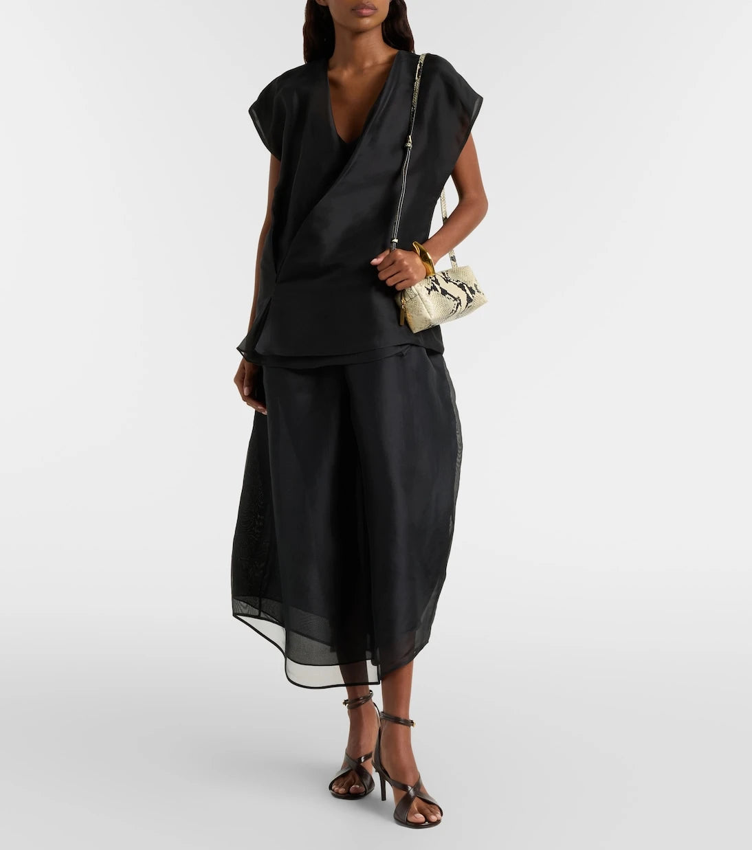 Khaite - Colette silk organza midi dress