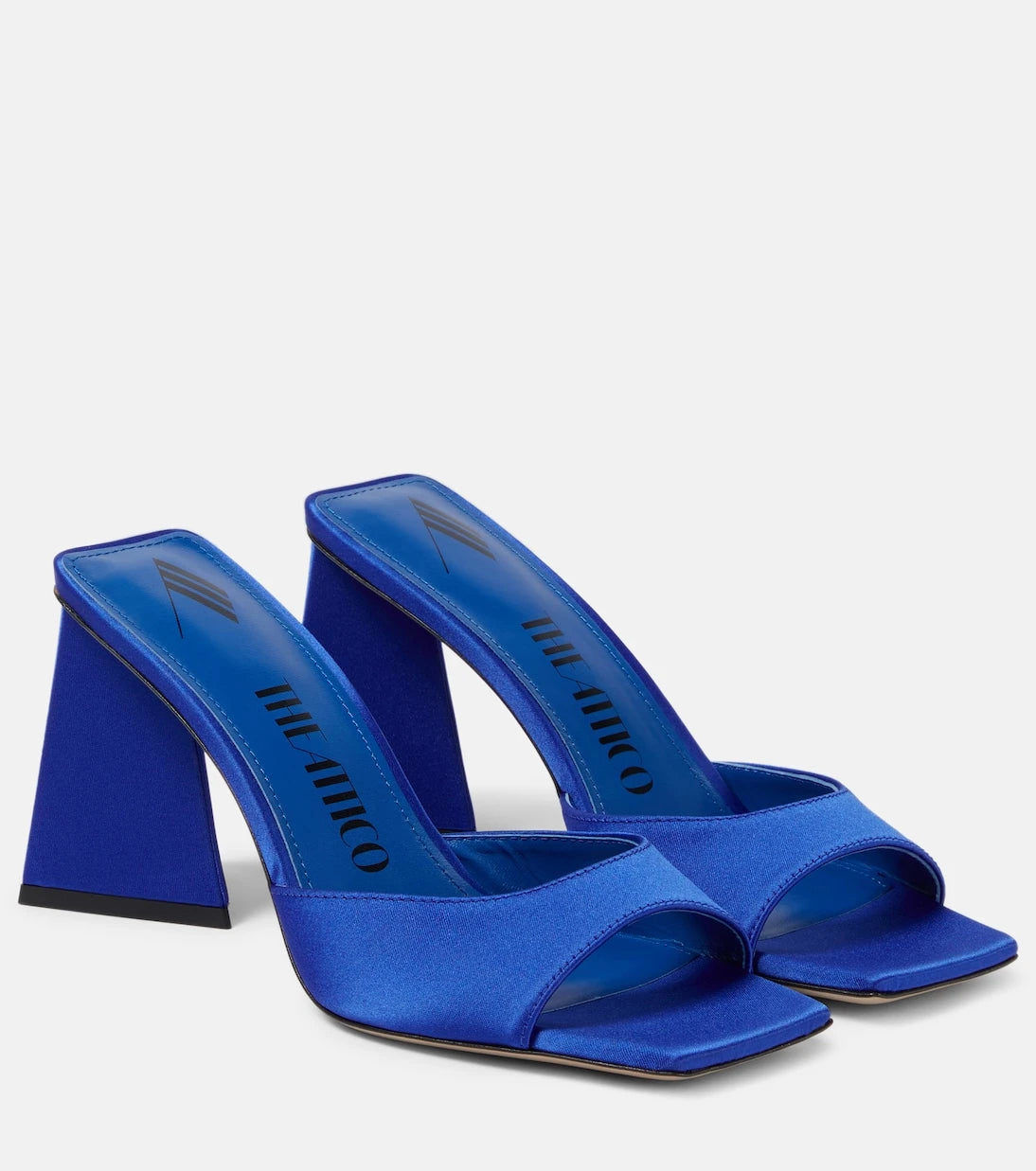 The Attico - Mini Devon 85 satin mules
