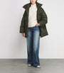 Polo Ralph Lauren Green High-Neck Puffer Jacket