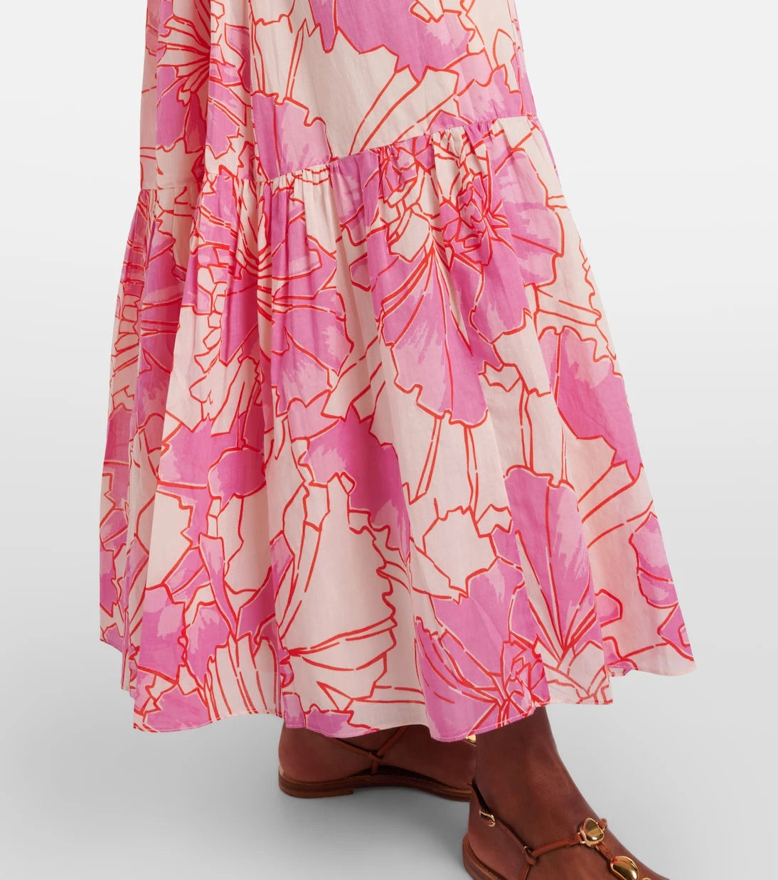 Poupette St Barth - Suzanne off-shoulder cotton maxi dress