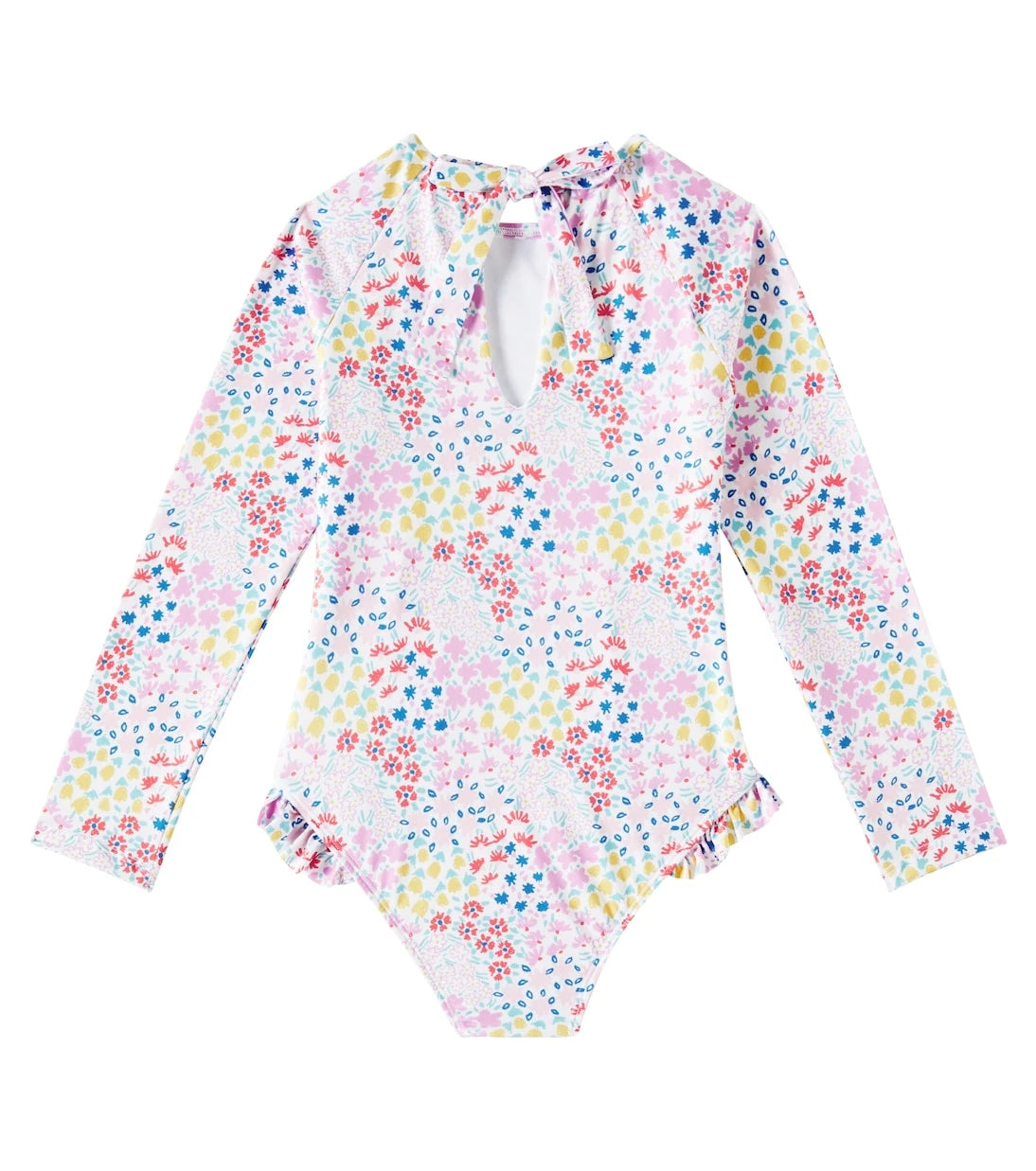 The New Society - Floral rashguard swimsuit