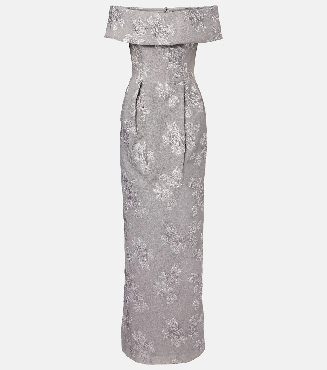 Rebecca Vallance - Ruth off-shoulder brocade bustier gown
