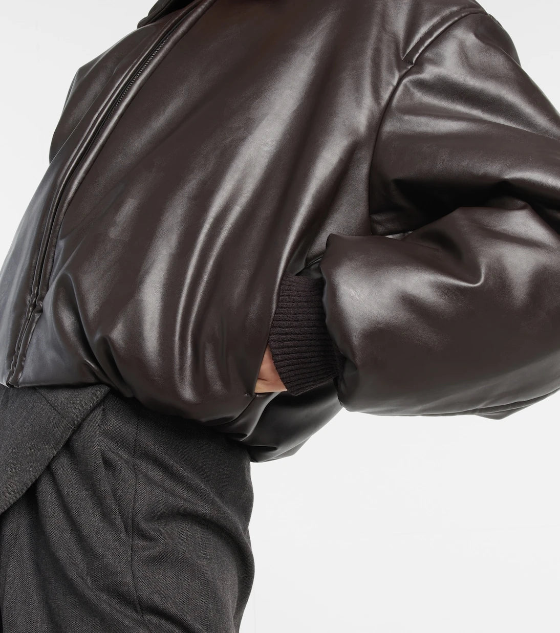 Acne Studios - Padded coated jersey bomber jacket